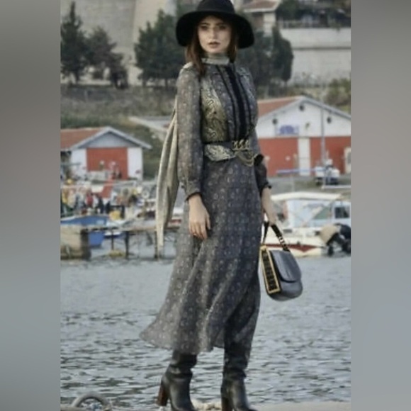 Zara Dresses & Skirts - Gorgeous  High Collar Dress